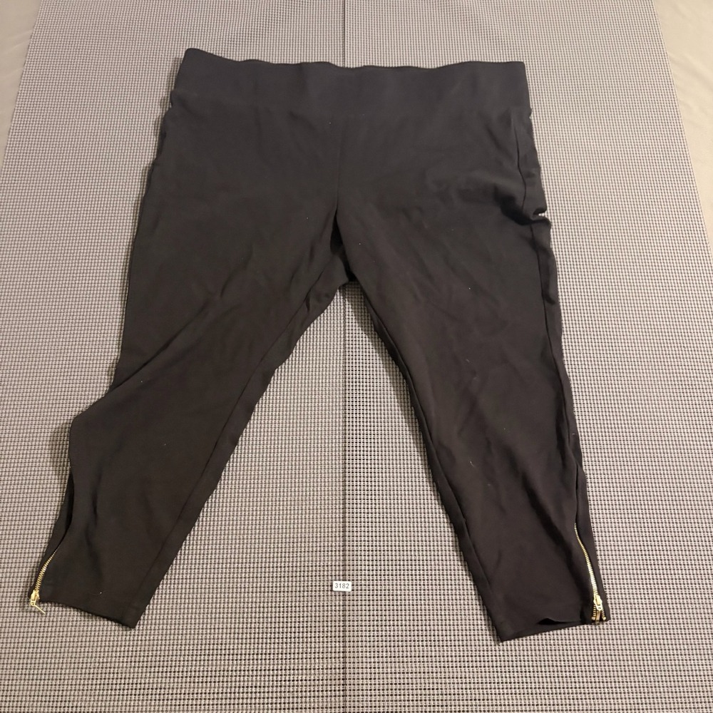 Torrid Pixie Black Ankle Zip Skinny Pants Womens Size 3R